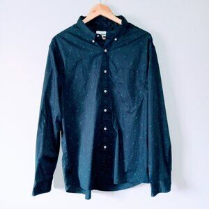 Sonoma Blue with Light Blue Stars Button Up Long Sleeve Shirt